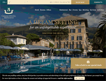 Tablet Screenshot of grandhotelarenzano.com