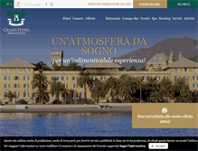 Tablet Screenshot of grandhotelarenzano.it